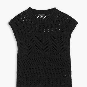 RAG & BONE Renee open-knit cotton-blend top